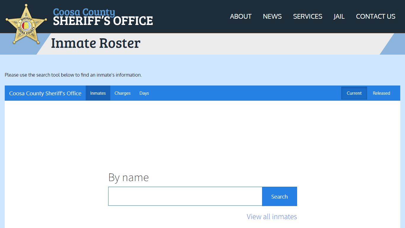 Inmate Roster | Coosa County Sheriff, Alabama